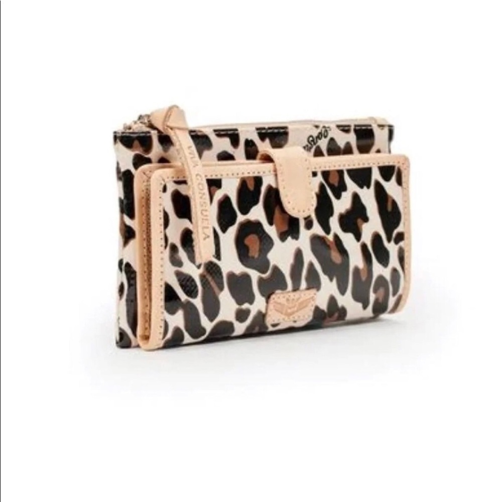 Consuela Leopard Print Mona Slim Wallet